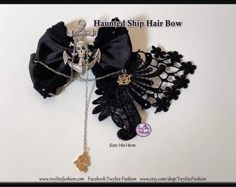 Halloween Special Haunted Ship Hair Bow - Gothic Lolita Fashion