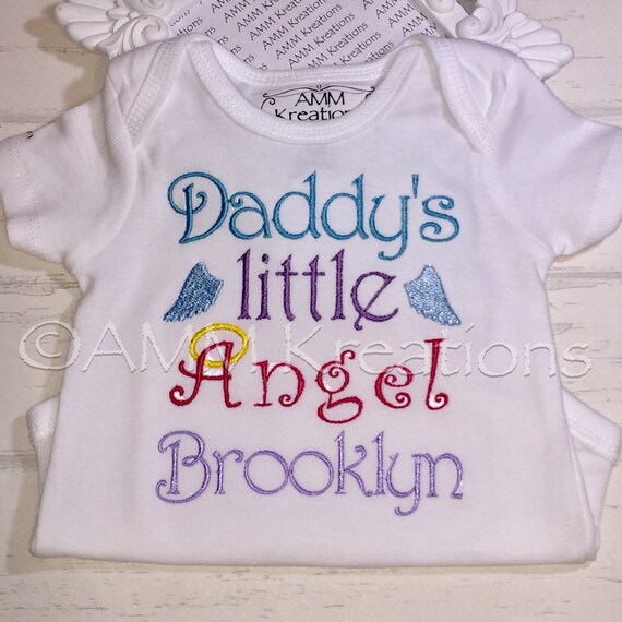 daddy's little angel shirt