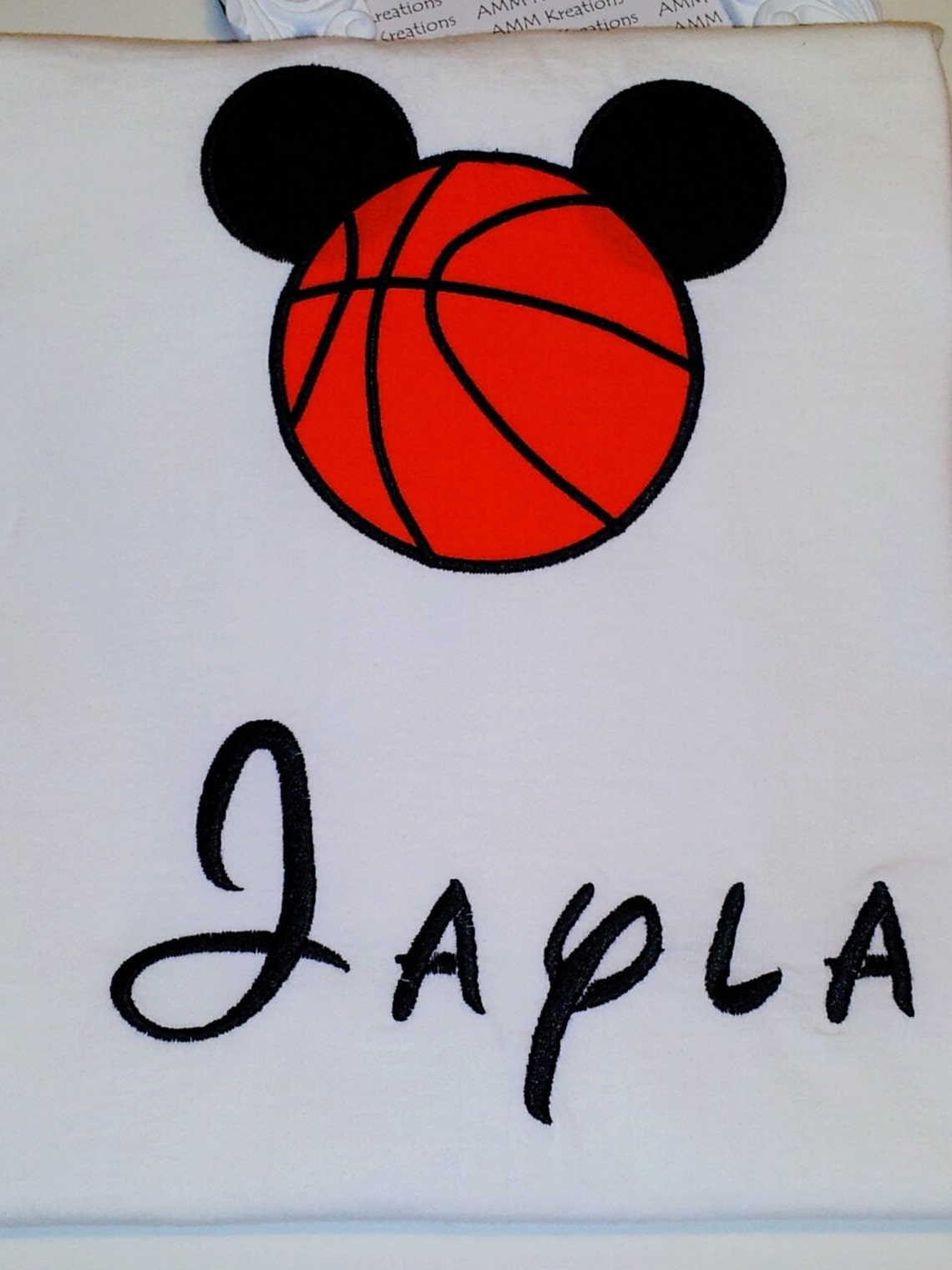 Mickey Mouse Basketball Applique Shirt | Etsy