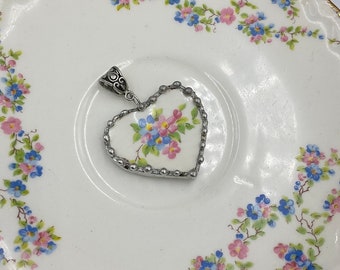 Broken China Heart Necklace