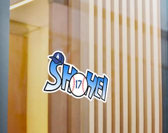 OHTANI SHOHEI Basebollklistermärke | Nummer 17 Los Angeles Dodgers MLB / Kiss-Cut Vinyldekal /