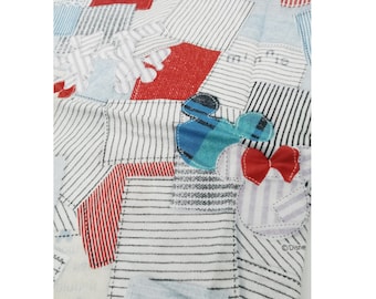 TELA DOBLE GASA, Disney, Mickey Minnie, Estampado Patchwork, Costura para Accesorio de Bebé, Muselina 100% Algodón, Gasa de Doble Capa, Hecho en Japón