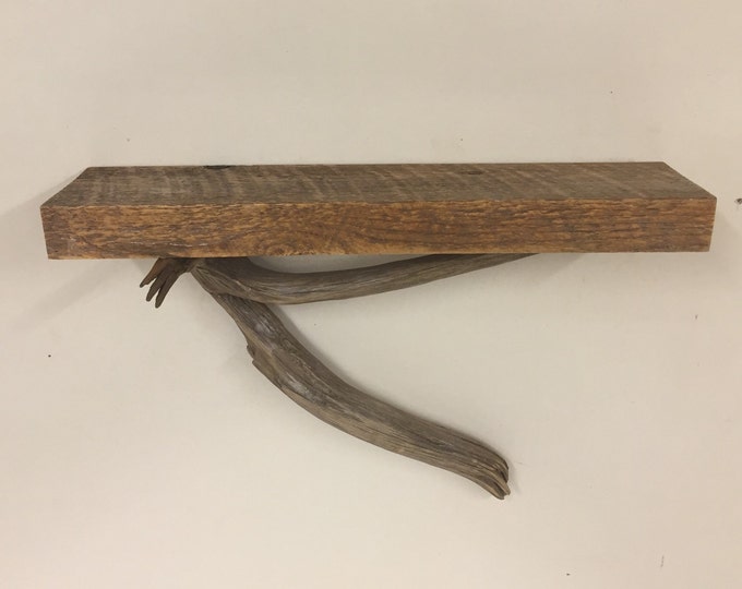 Floating Barn Wood and Driftwood Shelf Etsy