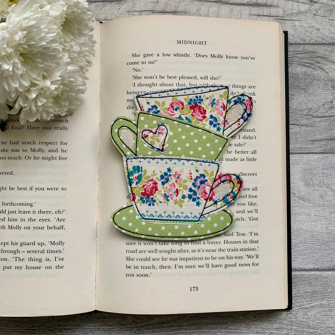 Tea Cup Bookmark, Tea and Books, Reading Gifts for Book Lovers, Book ...