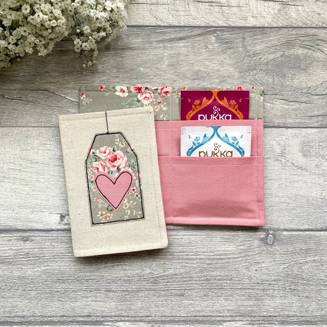 Tea Bag Wallet Travel Tea Bag Holder Birthday Tea Gift for Etsy