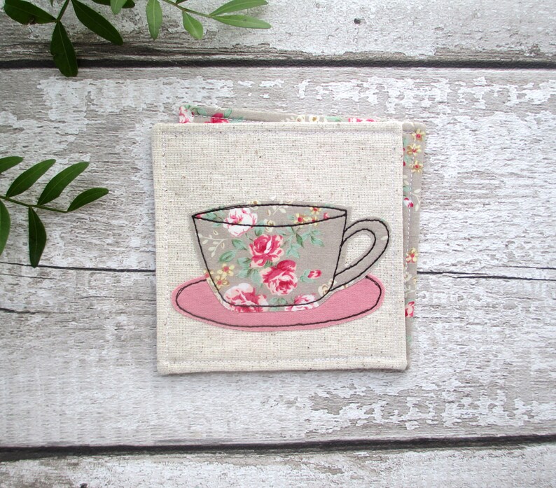 Set of 2 coasters Country chic coffee table decor Etsy