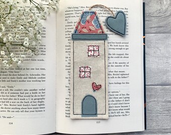 Tall house bookmark, reading gift for friends, bookworm gifts, book gift for her, small gift ideas, handmade gift, bookish gift