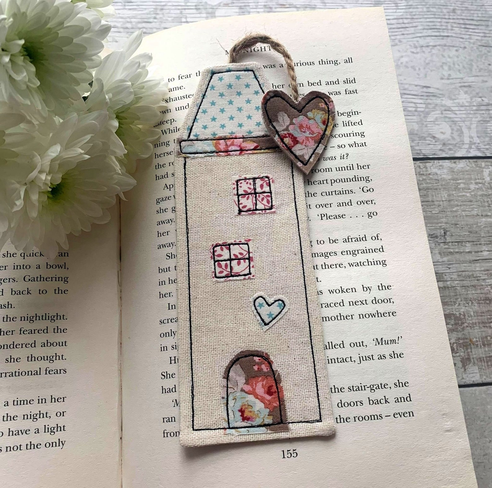 Tall House Bookmark Bookmarks for Book Lovers Fabric - Etsy