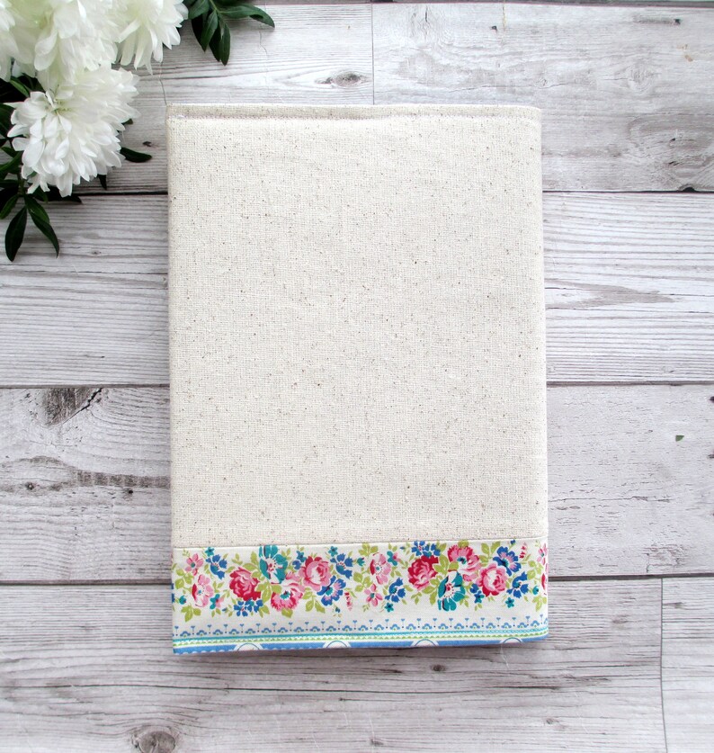 A5 fabric notebook cover, campervan notebook, reusable book cover, gift for friends, leavers gift, travel gift image 5