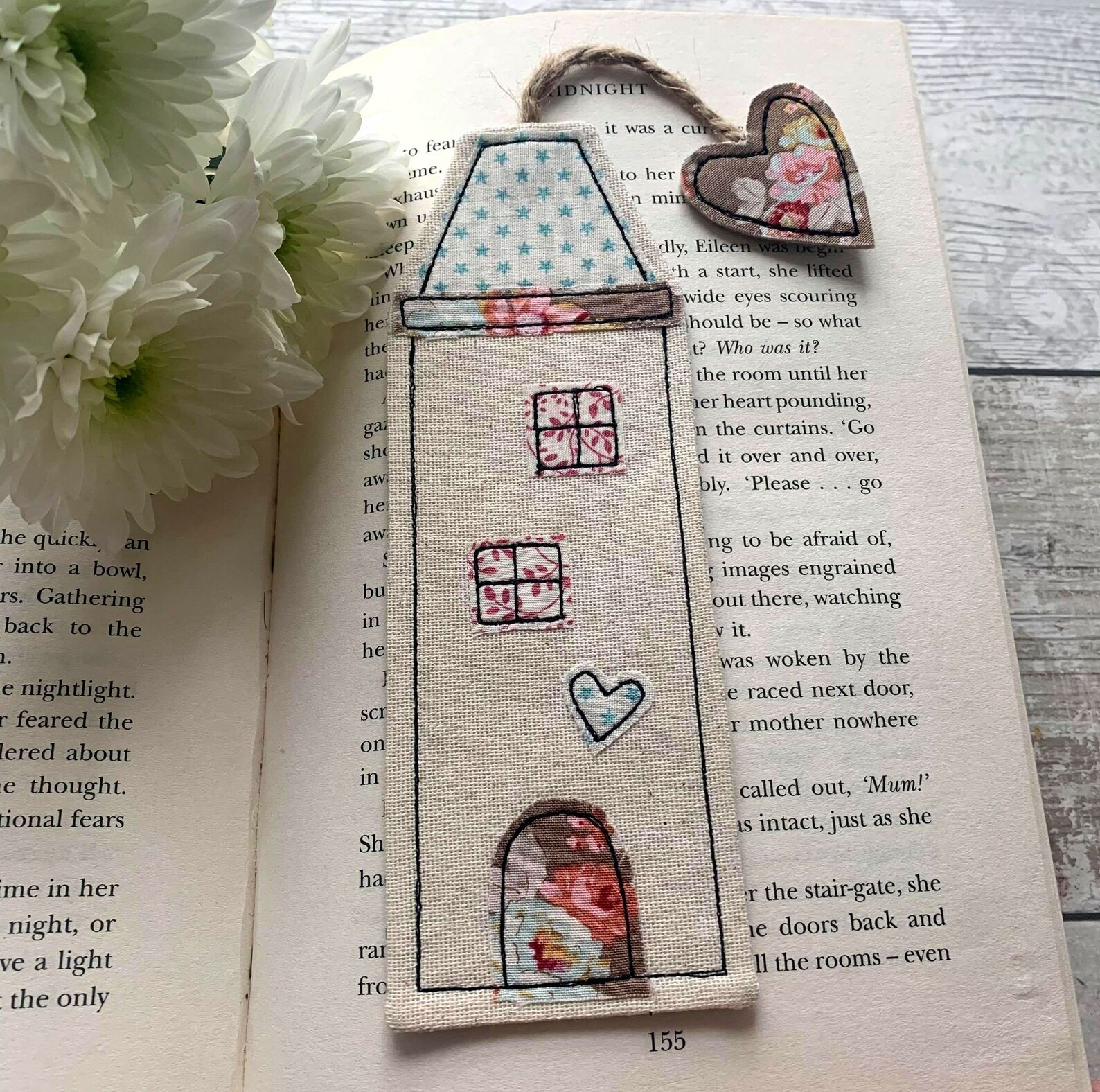 Tall House Bookmark Bookmarks for Book Lovers Fabric - Etsy