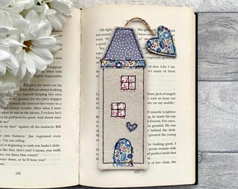 Tall house bookmark, reading gifts for book lovers, mothers day gift, bookmark for readers, birthday gift for her, small gift ideas