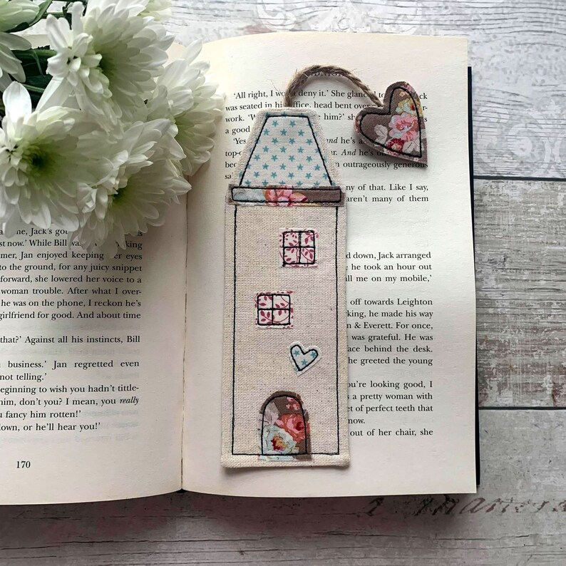 Tall House Bookmark Bookmarks for Book Lovers Fabric - Etsy