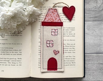 Tall house bookmark, book gift for her, bookworm gifts, quirky gifts for her, Christmas gift, stocking filler, reading gifts