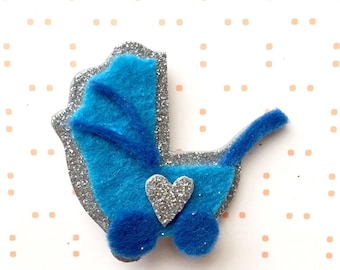 Baby shower brooch - felt brooch - baby boy - felt brooch - unisex baby shower - baby shower gift - mum to be - mom to be