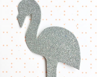 Flamingo glitter brooch - glitter brooch - bird brooch - sparkly brooch - gift for her - flamingo gift - flamingo jewellery - flamingo