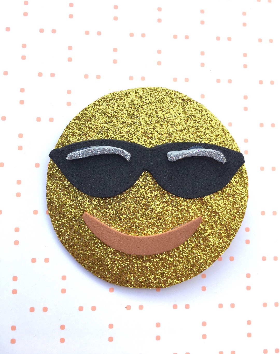 Cool Face Emoji Brooch Emoji Emoji Brooch Cool Brooch Cool Gift Gift
