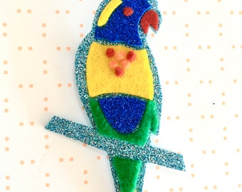 Lorikeet brooch - bird brooch - Rainbow Lorikeet - bird jewellery - bird jewelry - australian gift - bird gift