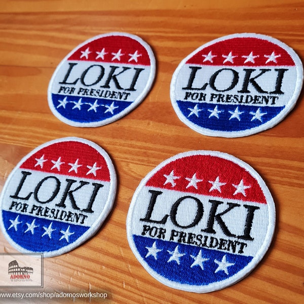 Loki for President Iron-on Patch (inspired by The Loki Series)