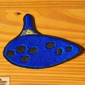 Musical Ocarina Embroidered Iron-on Patch (Inspired by The Legend of Zelda)