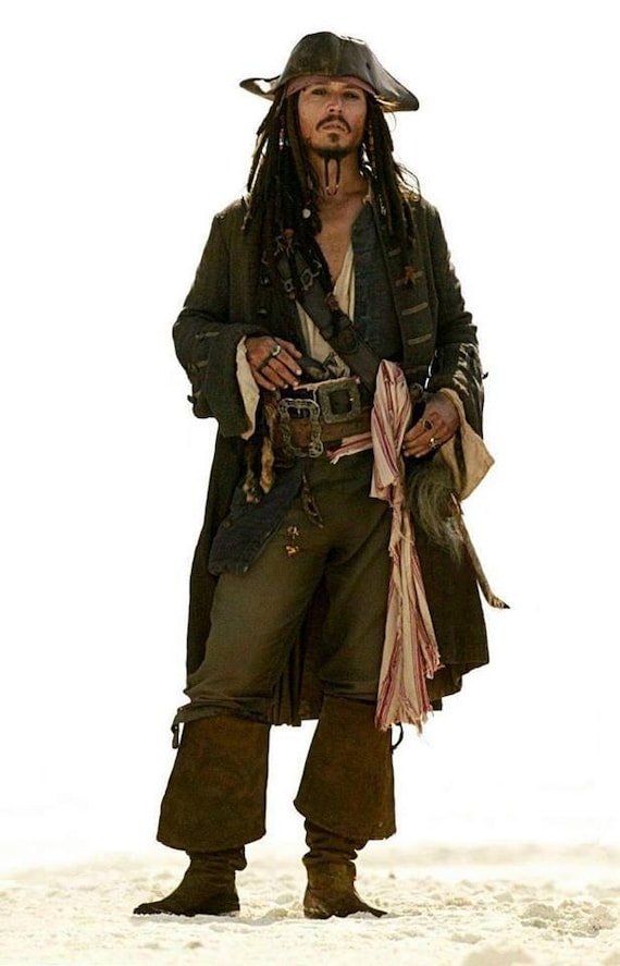 Feest Slot Gearceerd Jack Sparrow Costume - Etsy