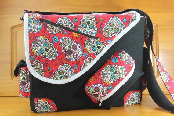 Dia De Los Muertos (day of the Dead) Messenger Bag - Etsy  display picture 1