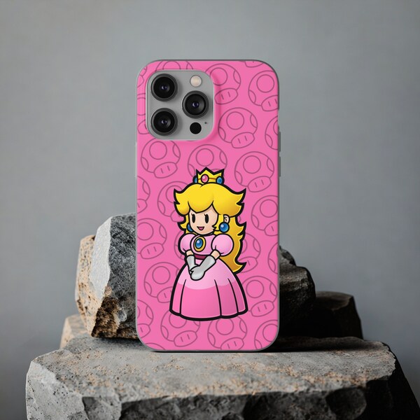 Princess Peach (Paper Mario Inspired Flexi Cases for iPhone and Samsung)