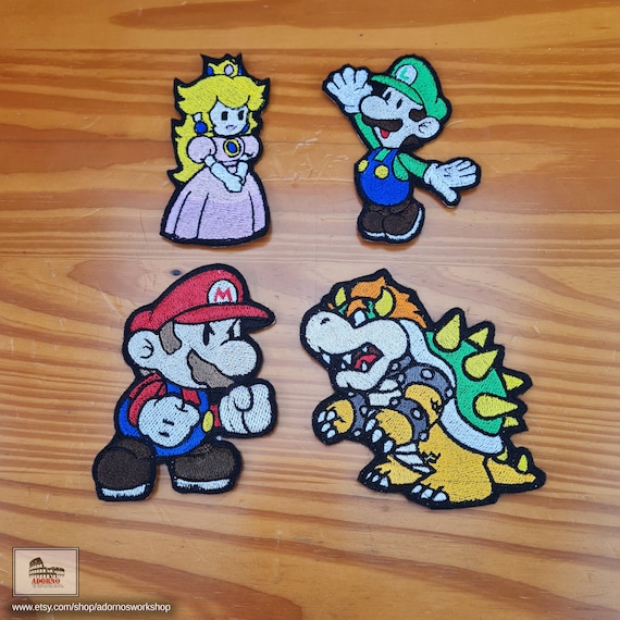 Paper Mario Iron-on Patches (Inspired by The Paper Mario Franchise)