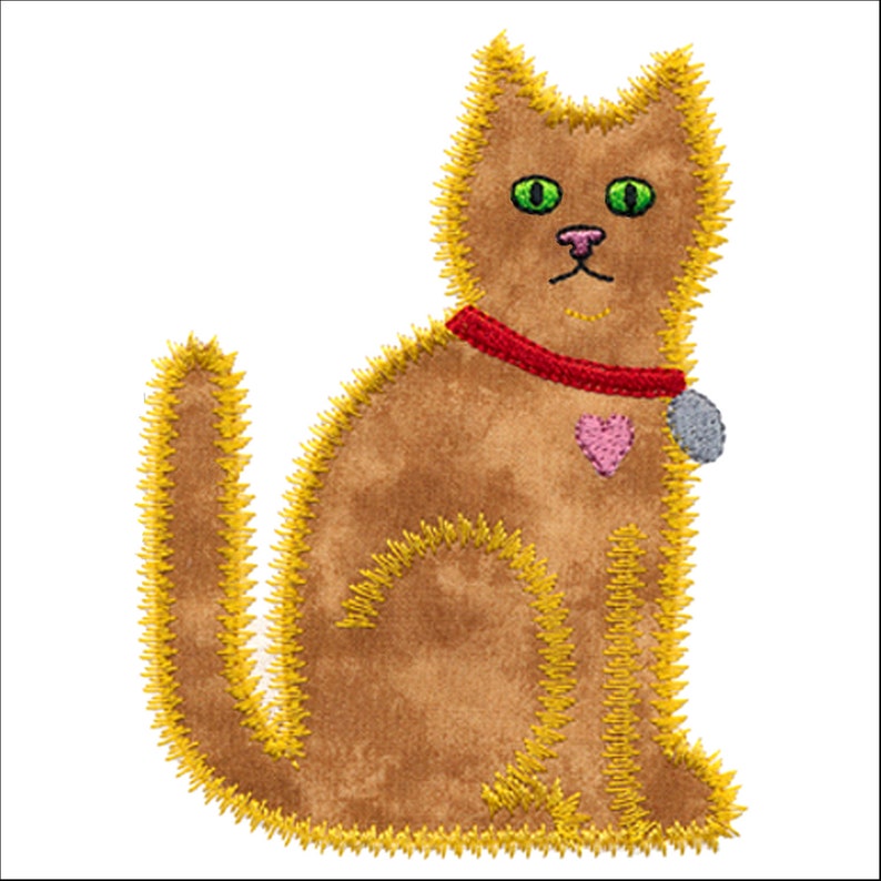Accuquilt Calico Cat Applique Embroidery Design Set. Instant Etsy