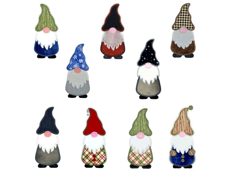 Gnomes Applique Design Set. Instant Download Available. Hoop Etsy