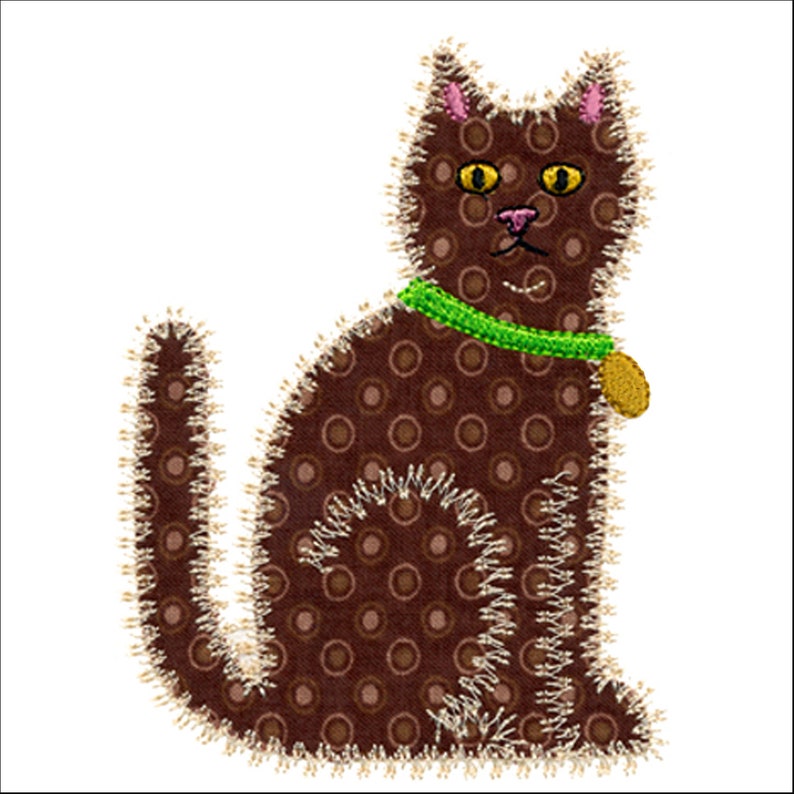 Accuquilt Calico Cat Applique Embroidery Design Set. Instant Etsy