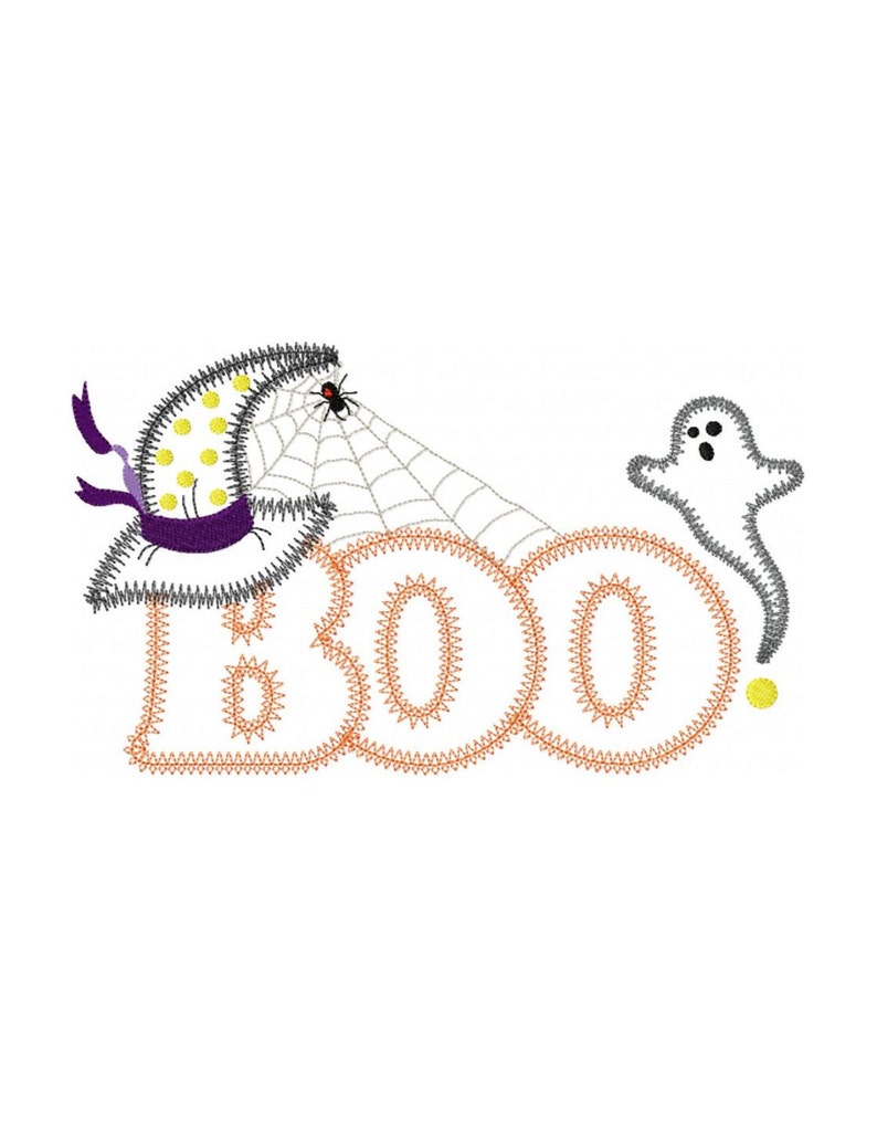 Halloween boo applique jessecmault design instant download now  etsy
