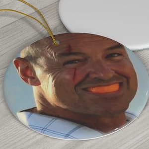 LOST John Locke Orange Slice Ceramic Ornament
