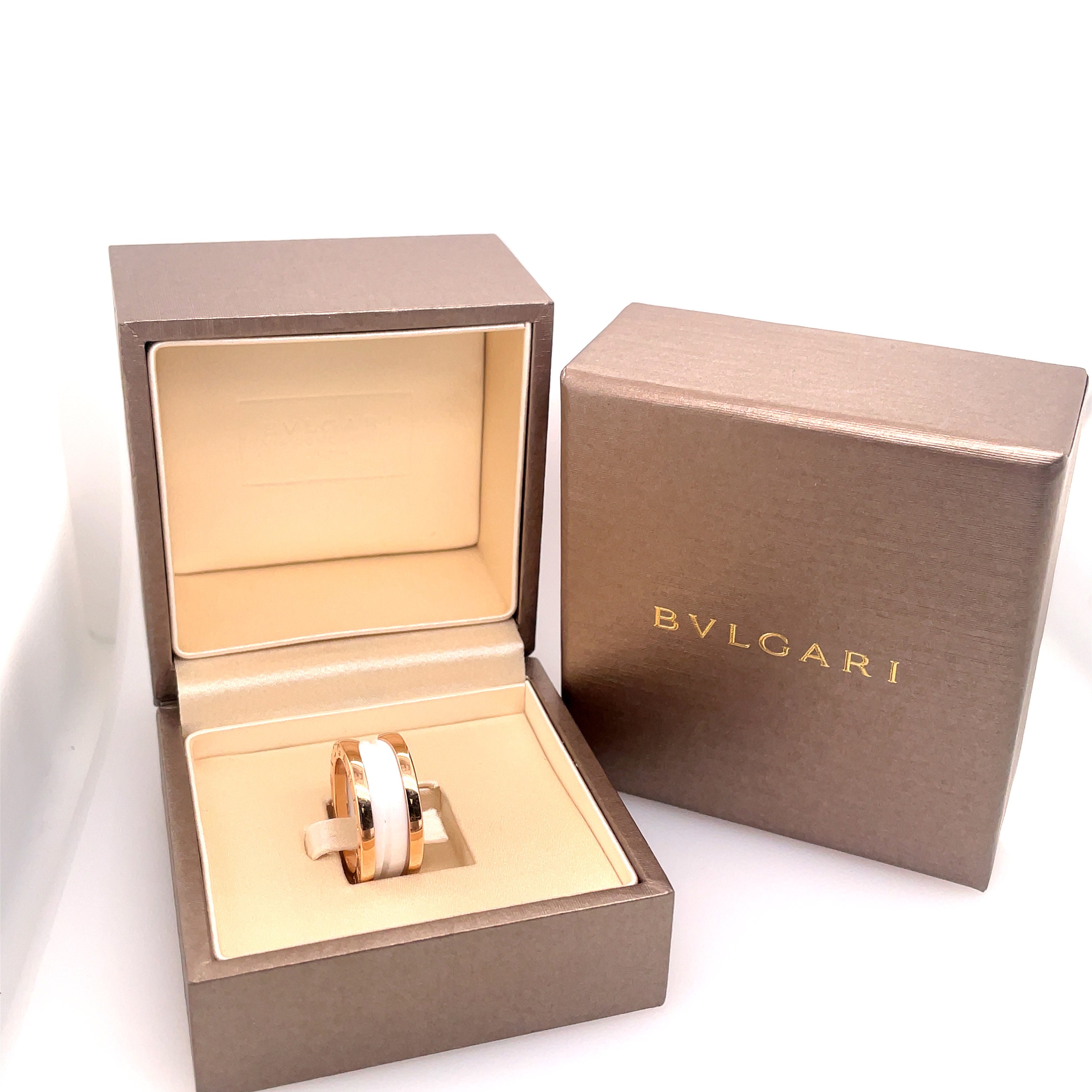 Bulgari B.zero1 Two band Ring With Two 18 Kt Rose Gold Loops and a