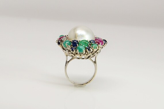Unique Multistone Ring - Emerald, Ruby, Sapphire,… - image 4