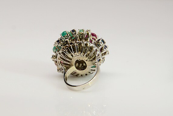 Unique Multistone Ring - Emerald, Ruby, Sapphire,… - image 5