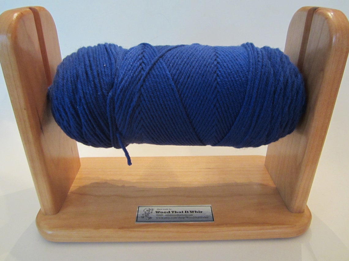 Yarn Holder Handmade Yarn Spinner Yarn Caddy Yarn Spindle Etsy