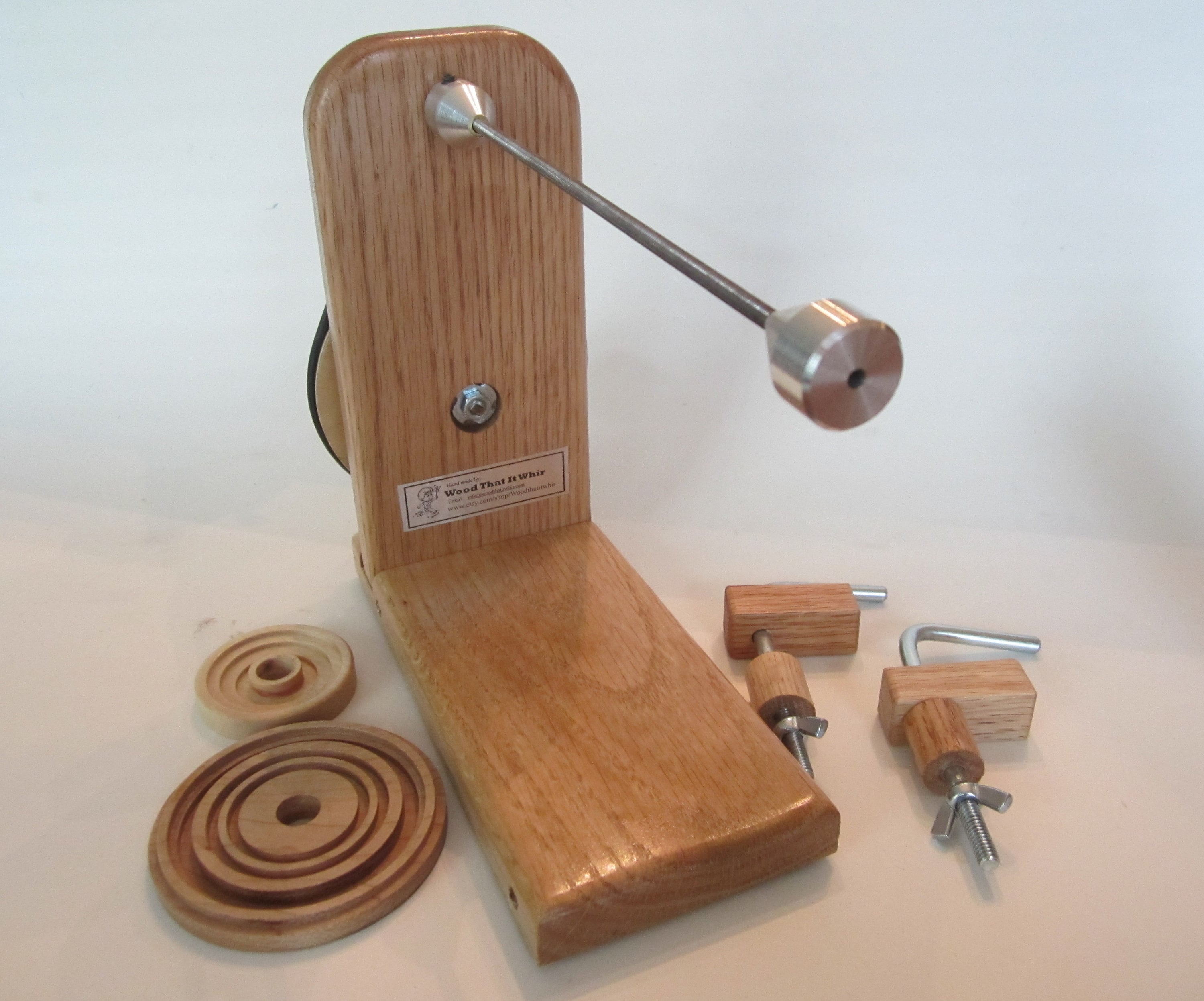 Manual Wooden Bobbin Winder Handmade Single Ended Ashford Etsy