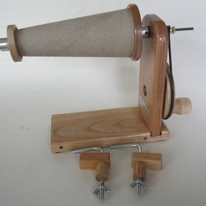 Manual Wooden Bobbin Winder, Handmade, Double Ended, Ashford and Larger Bobbins