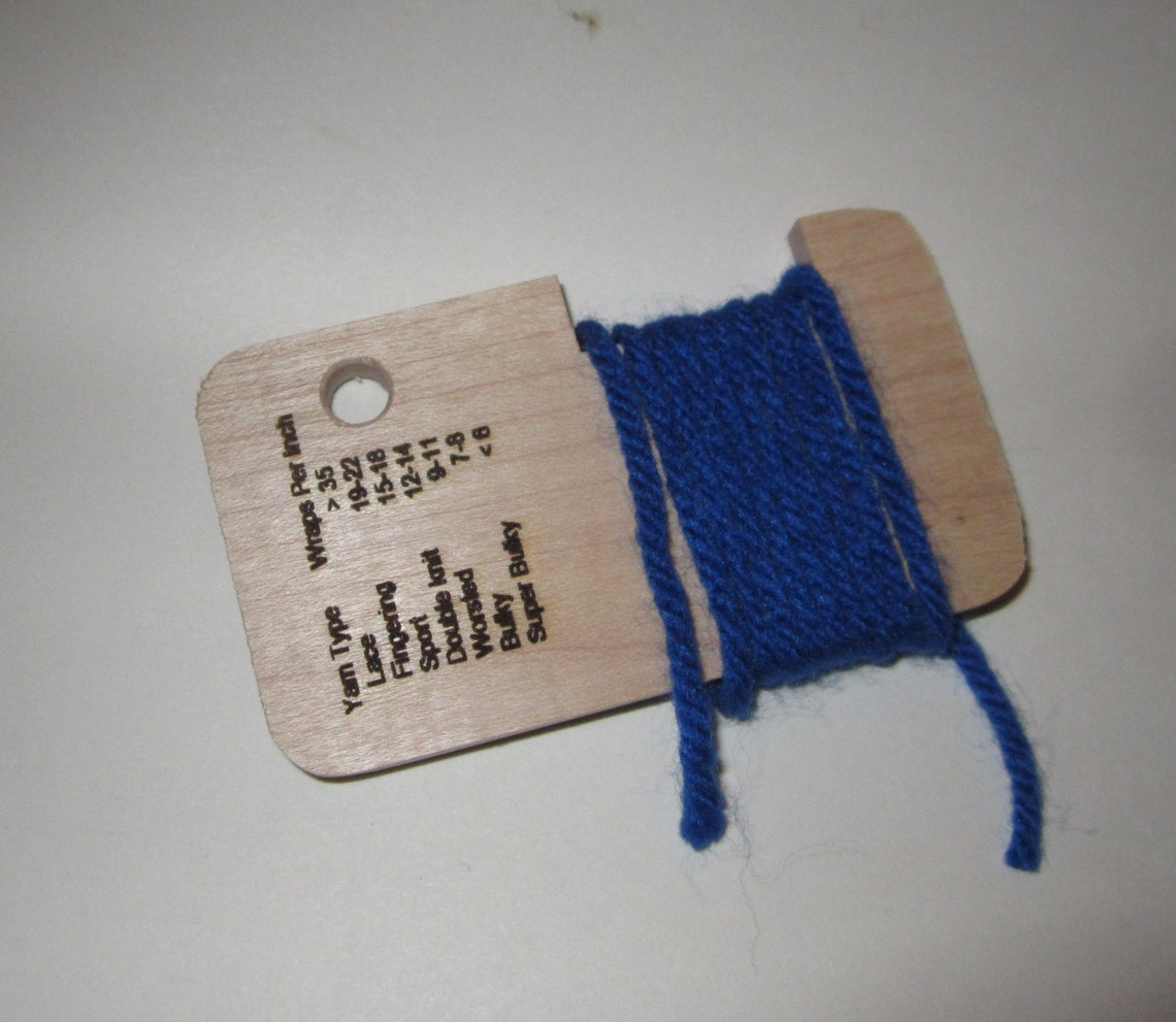 Yarn Gauge Tool WPI Gauge Wraps per Inch Wraps per Inch Etsy