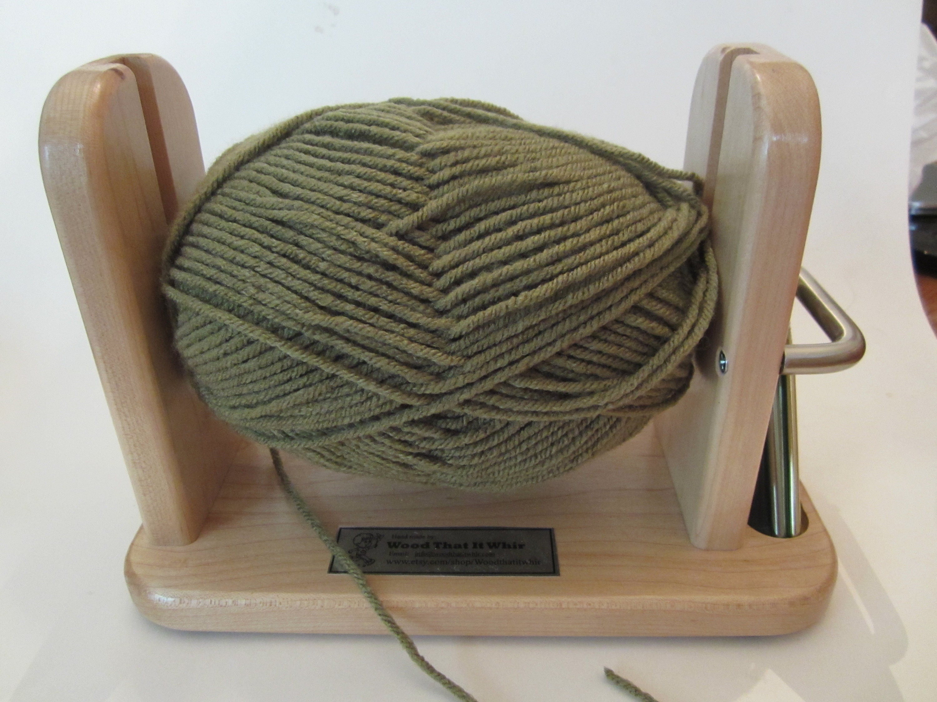 Only 44.00 usd for Hand Turned Yarn Caddy in Oak & Spalted Beech