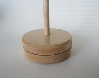 Handmade Maple Yarn Holder, Lazy Susan Yarn Caddy
