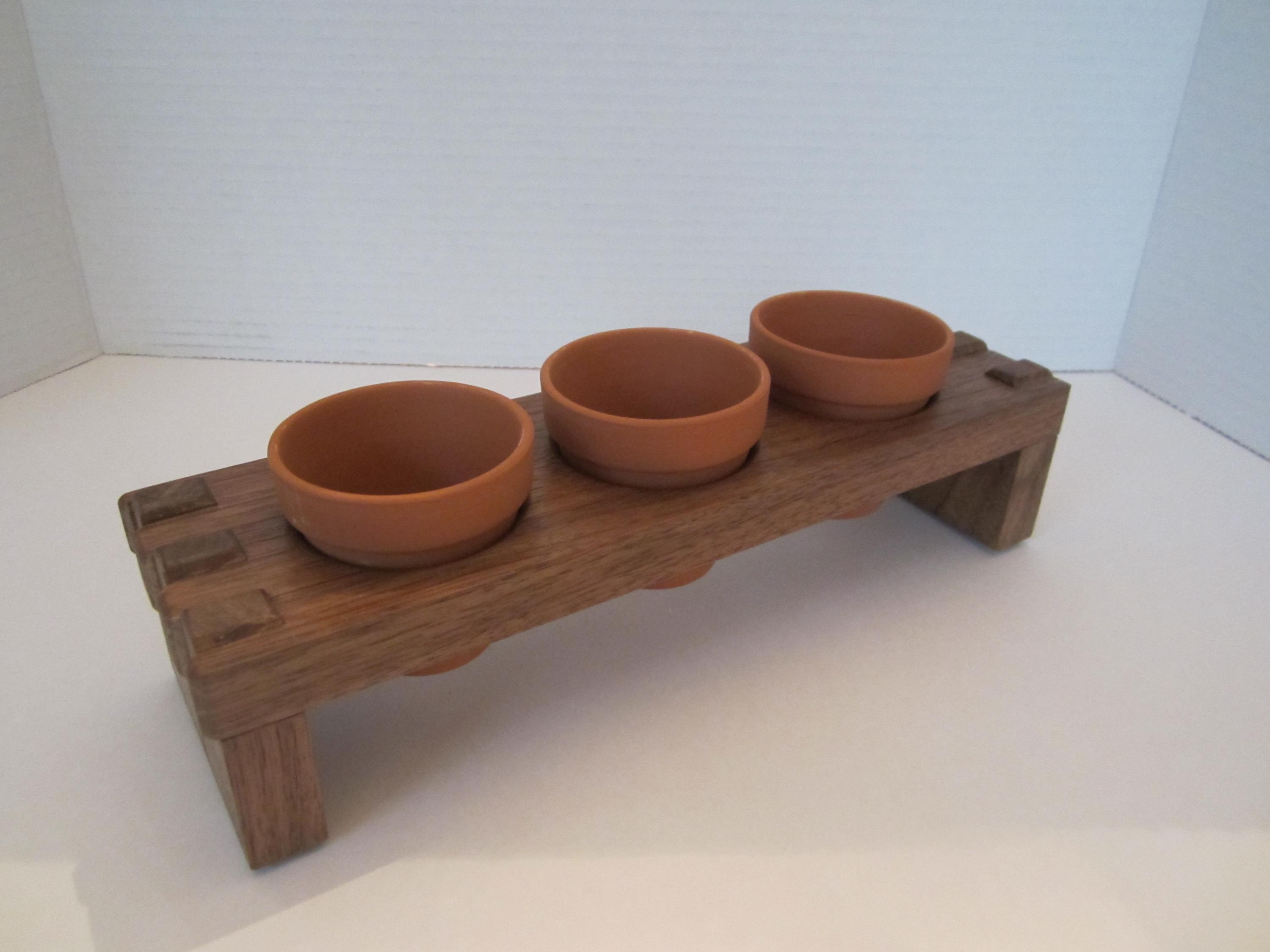 Tea Light Candle Holder Wooden Handmade Walnut Three T-lights - Etsy
