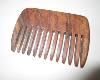 Handmade Acacia Wood Comb, Natural Hair and Beard Care
