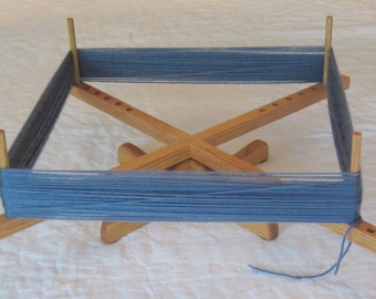 Large Hard Maple Yarn Swift with Ball Bearing Base