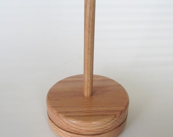 Oak Yarn Buddy, Yarn Lazy Susan, Yarn Holder, Yarn Spinner, Yarn Caddy, Handmade.