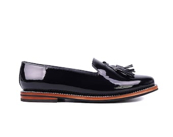 Tassel Loafer (Black Patent Leather)