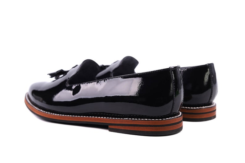 Tassel Loafer Black Patent Leather image 5