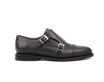 Women's Captoe Monkstrap (Black)