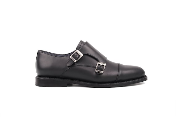 Captoe Monkstrap Dames Zwart - Etsy Nederland