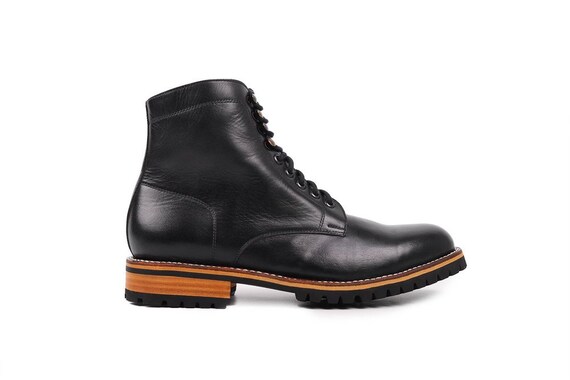 Miles & Louie Charles Boots Men’s 7.5 Black Lace Up Leather Casual Dress Ankle Shoes | Platinum Leather Boot | Poshmark main image 3